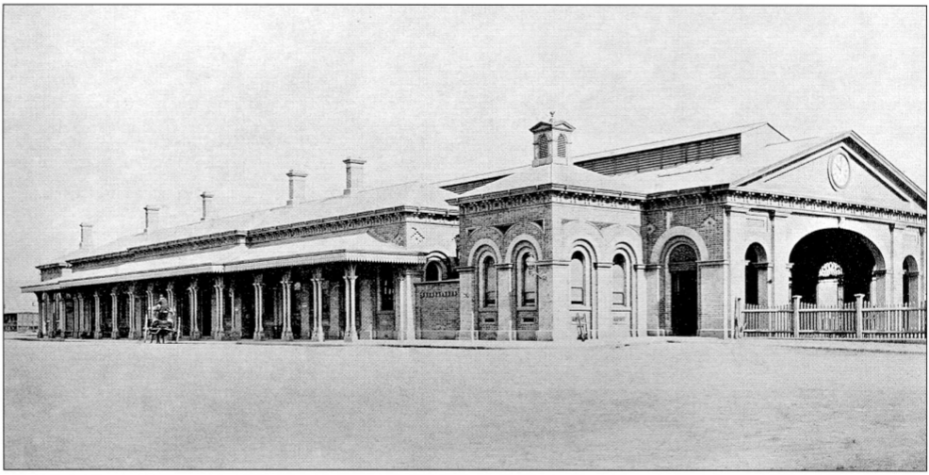 Sydney Terminal, the forerunner of Central Station, 1874. Image courtesy ARHS Rail Resource Centre.