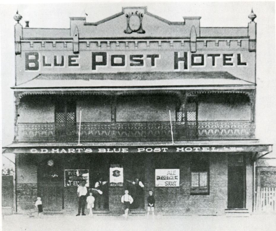 Blue Post Hotel, 1880s. Image courtesy Hurstville Council
